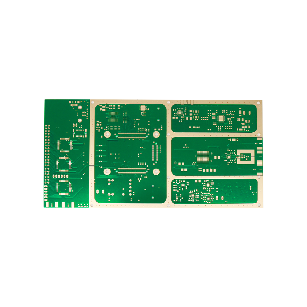 8L board with filled and capped vias