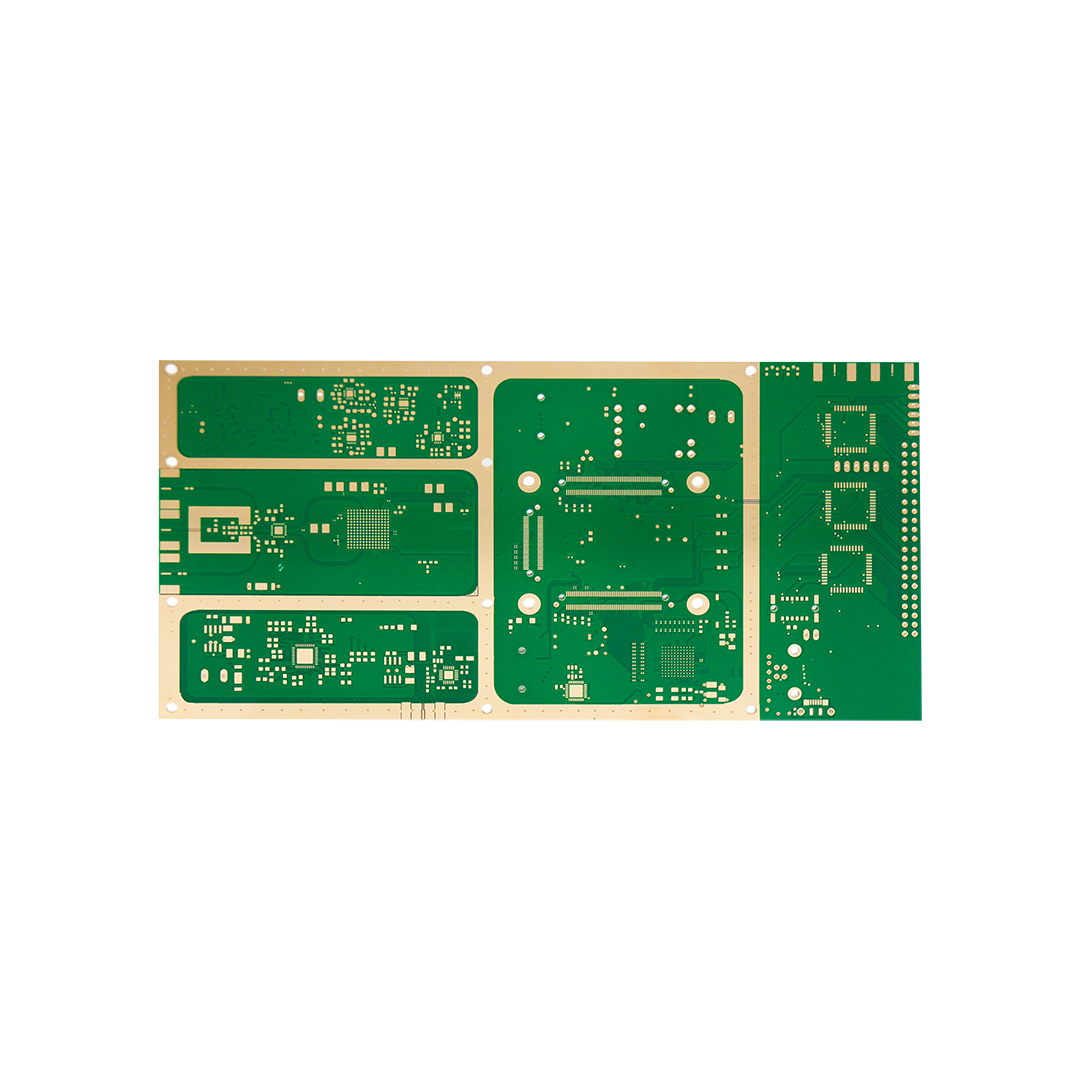 8L board with filled and capped vias