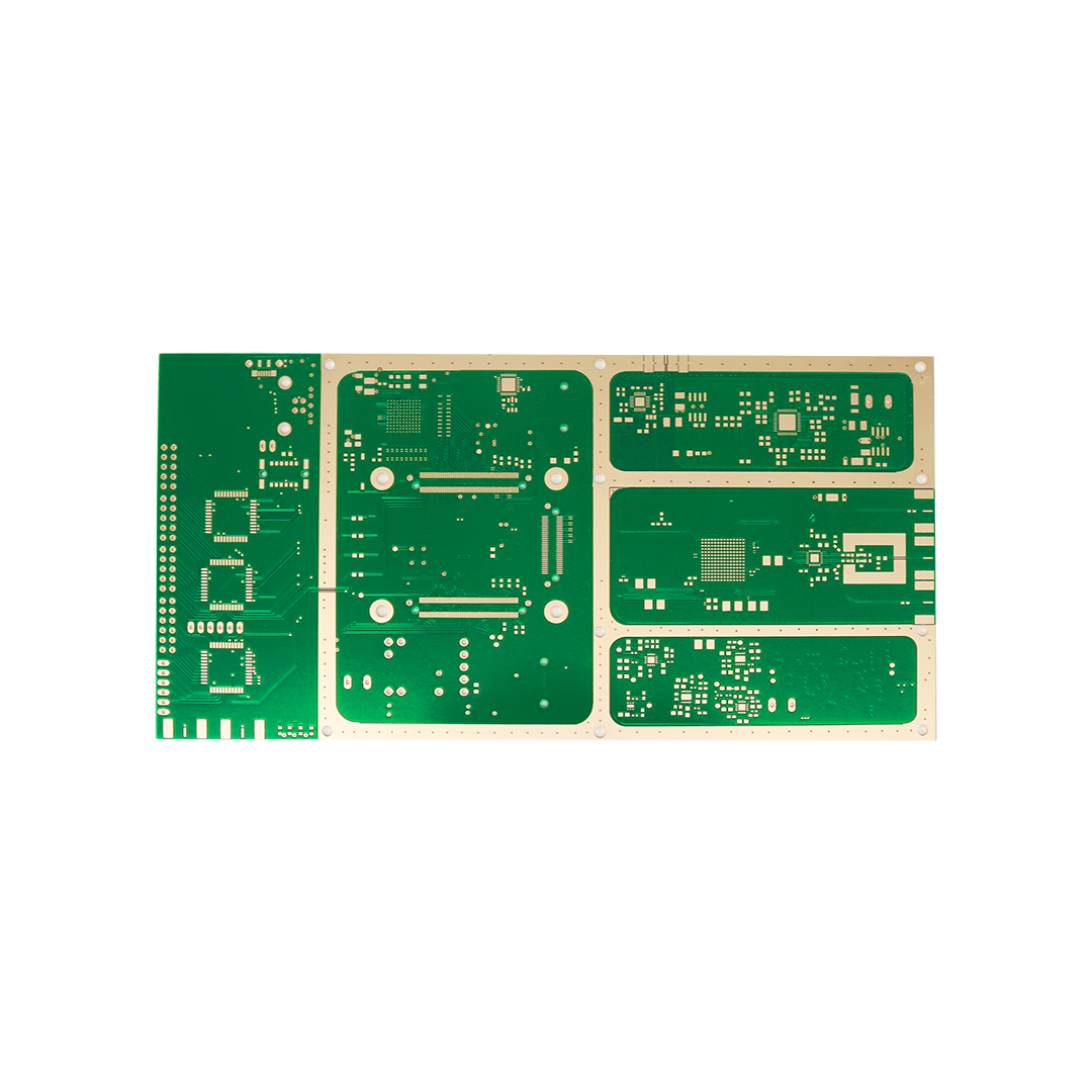 8L board with filled and capped vias